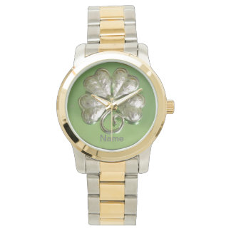 Montre Shamrock Watch ! Irish Watch ! Ajouter un nom !