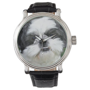 Montre Shih noir et blanc Tzu