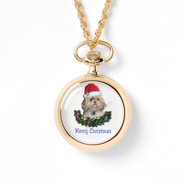 Montre Shih-Tsu Dog Christmas (Recto)