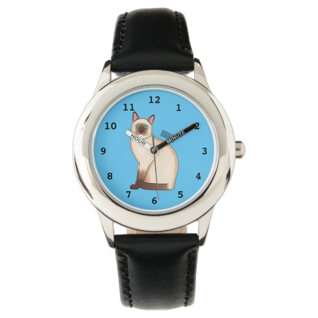 Montre Siamese cat cartoon (devant)