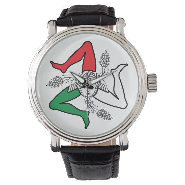 Montre Sicilian Trinacria Medusa Design (devant)