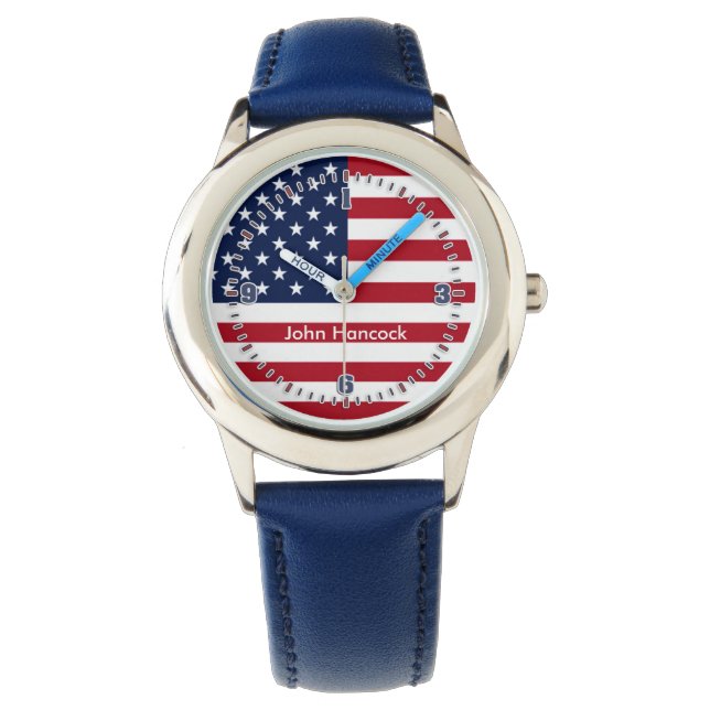 Montre Signature du drapeau américain (devant)