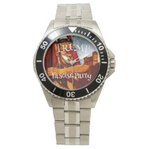 Montre Signature Trump Bleu foncé Famille Liberté Foi