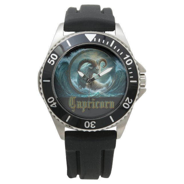Montre Signe du zodiaque Capricorne (devant)