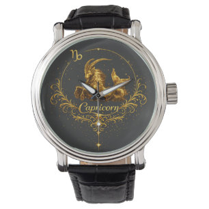 Montre Signe du zodiaque unique du Capricorne, signe astr