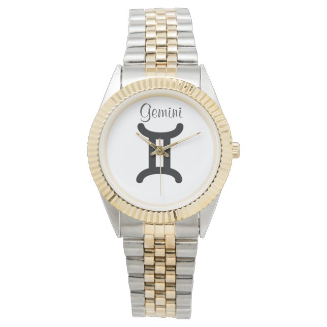 Montre Signe Gemini du Zodiaque. Mesdames Montres. (devant)