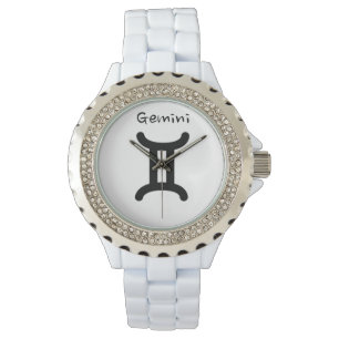 Montre Signe Gemini du Zodiaque. Mesdames Montres.
