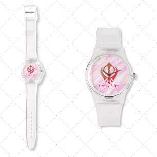 Montre Sikh Khanda "Sans peur et libre"