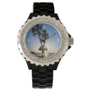 Montre Silhouette Ciseaux Palm Tree