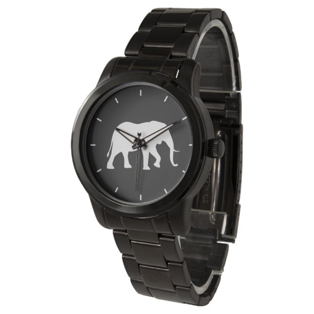 Montre Silhouette d'Afrique (Incliné)