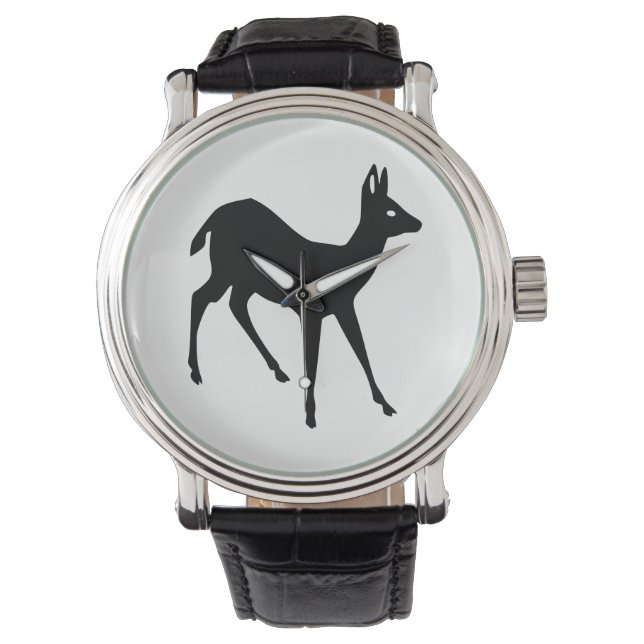 Montre Silhouette de cerf (devant)