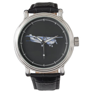 Montre Silhouette de Cessna classique de l'aéronef volant
