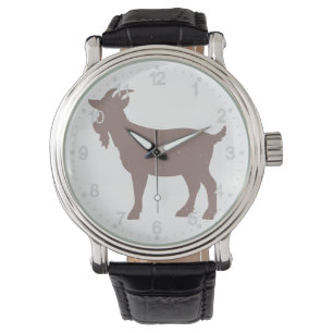 Montre Silhouette de la ferme de chèvres