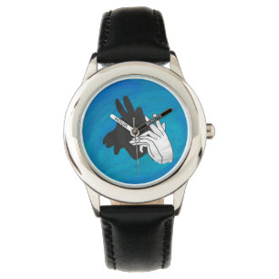 Montre Silhouette de main Billy Chèvre Bleu