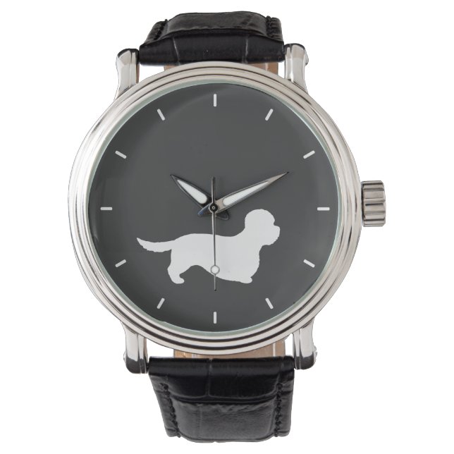 Montre Silhouette de Terrier Dandie Dinmont (devant)