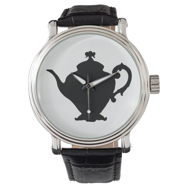 Montre Silhouette de théière (devant)