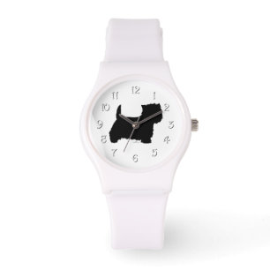 Montre Silhouette de Westie debout