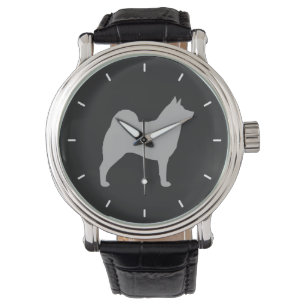 Montre Silhouette d'Elkhound de Norvégien