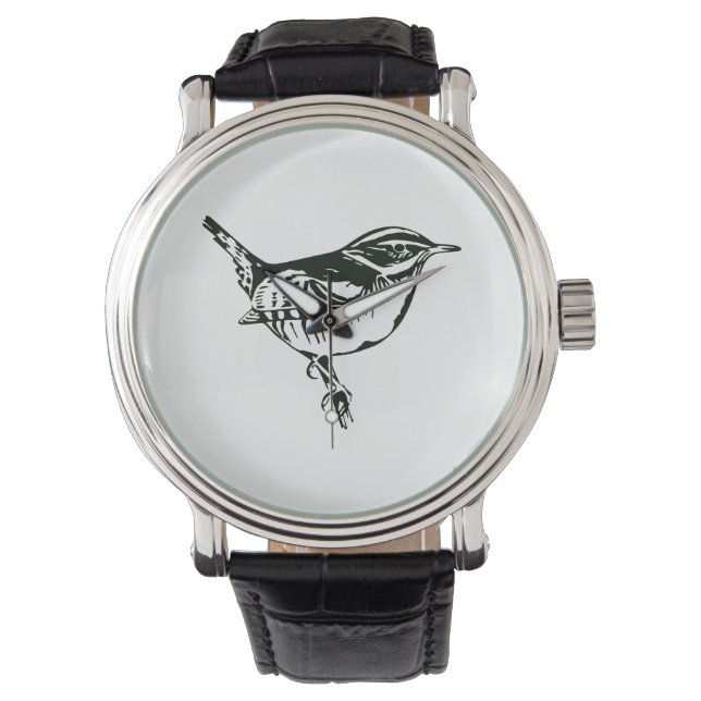 Montre Silhouette d'oiseau (devant)