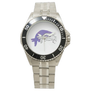 Montre Silhouette main Anteater violet