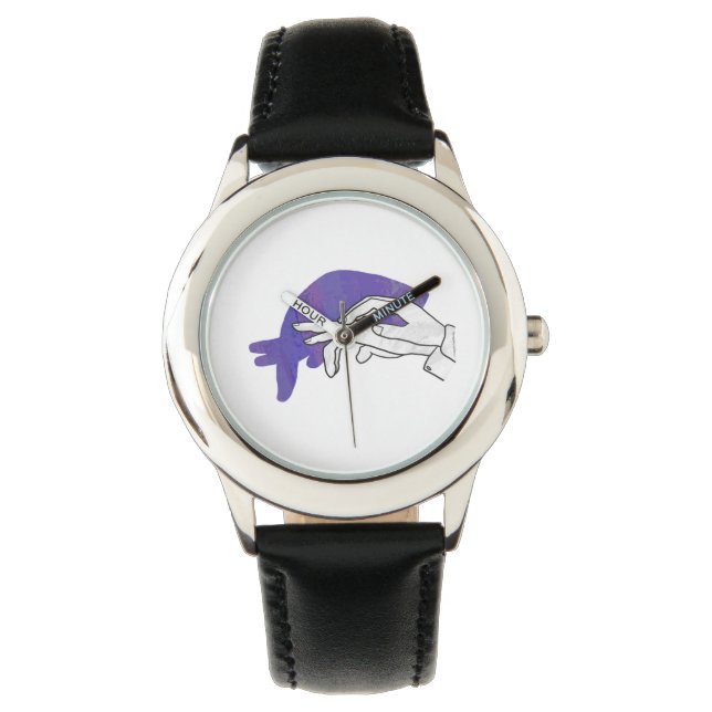 Montre Silhouette main Anteater violet (devant)