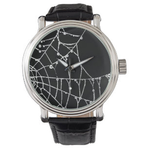 Montre Silhouette noire de graphique de toile d'araignée