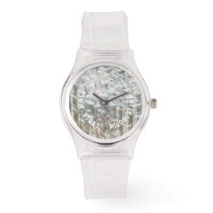 MONTRE SILICON ROSE SPORTS REGARDER / PREUVE DE DOUCHE /