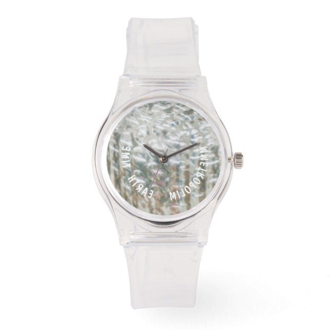 MONTRE SILICON ROSE SPORTS REGARDER / PREUVE DE DOUCHE / (Recto)