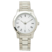 Montre simple en acier inoxydable