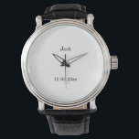 Montre SIMPLE MINIMAL ajouter votre nom toiletteur person<br><div class="desc">conception</div>