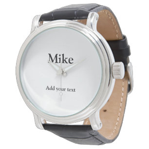 Montre simple minimum ajouter votre nom MONOGRAM GROOMSME