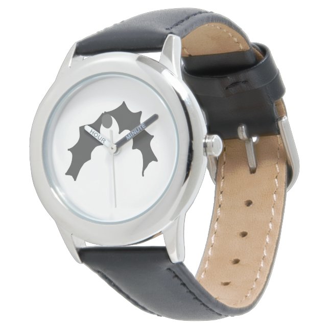 Montre simple minimum ajouter votre nom MONOGRAM GROOMSME (Incliné)