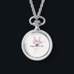 Montre simple minimum de jour mère monogramme nom rose te<br><div class="desc">belle conception</div>