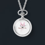 Montre simple minimum de jour mère monogramme nom rose te<br><div class="desc">belle conception</div>