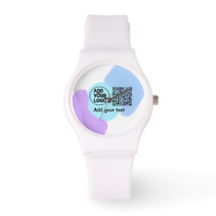 Montre Simple minimum q r code ajouter logo code d'analys
