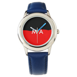 Montre Simple monogramme ajouter votre nom lettre man min