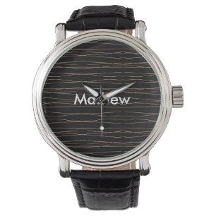 Montre Simple monogramme ajouter votre nom lettre man min