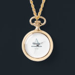 Montre simple monogramme personnalisé groomsmen<br><div class="desc">conception</div>
