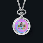 Montre Simple pink blue watercoloradd<br><div class="desc">Conception</div>
