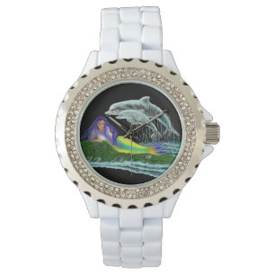 Montre Sirène avec dauphins