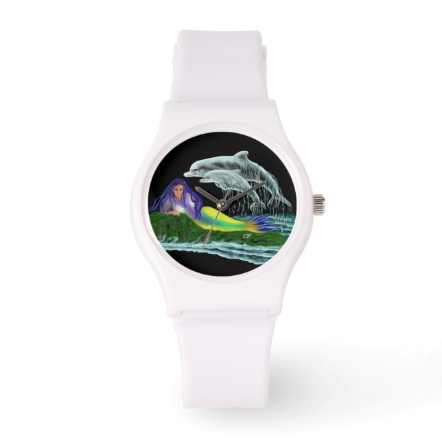 Montre Sirène avec dauphins (Recto)