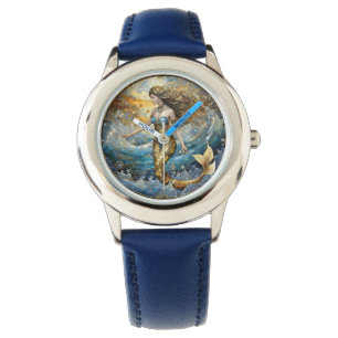 Montre Sirène dans les vagues de l'océan