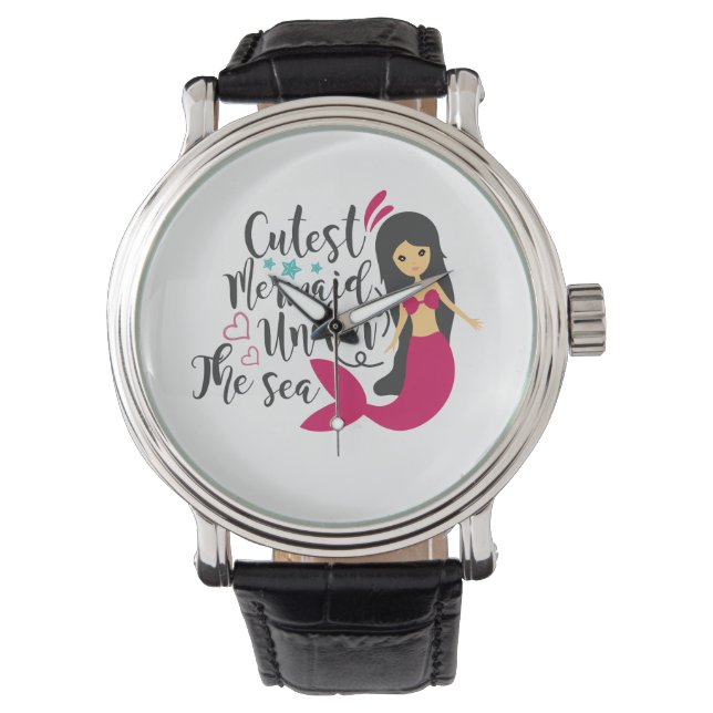 Montre Sirène la plus mignonne sous la mer (devant)