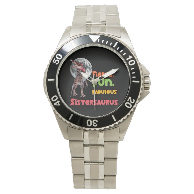 Montre Sistersaurus Équipe de dinosaures sœurs appariées  (devant)