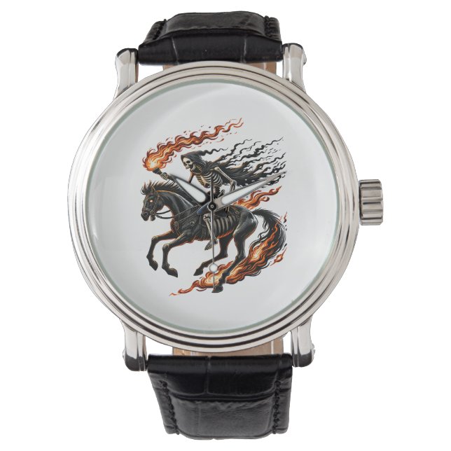 Montre Skeleton Horseman Riding Flaming Horse (devant)