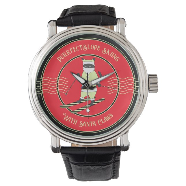 Montre Ski à pente douce avec des lois Père Noël (devant)