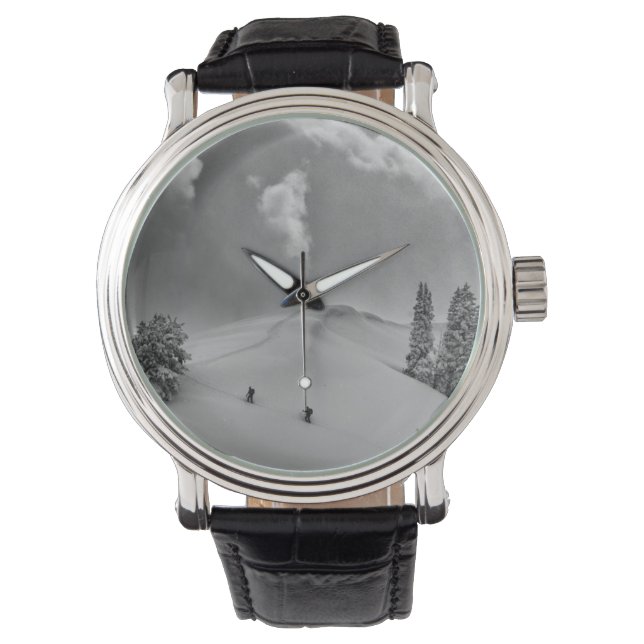 Montre Skieurs de randonnée dans la poudreuse (devant)