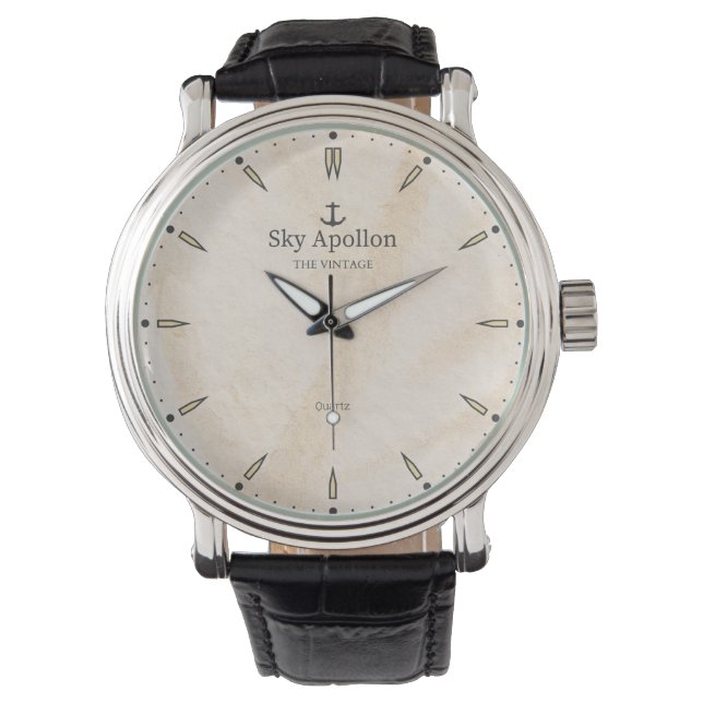 Montre Sky Apollon The vintage (Platinium ver.) (devant)