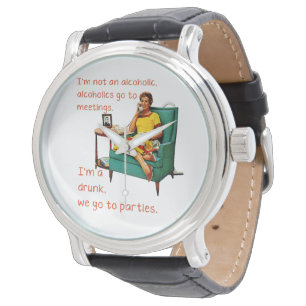 Montre SlipperyJoe socialisation boisson fête vintage fem
