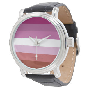 Montre SlipperyJoe's lesbian pride flag feminine communit